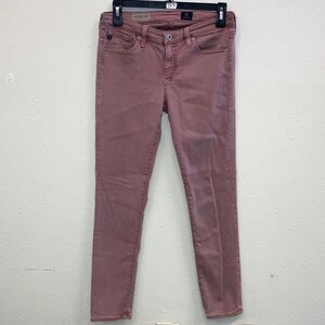 ❌Adriano Goldschmied Women's mauve “The Stevie Ankle Slim Straight”Jeans size 28